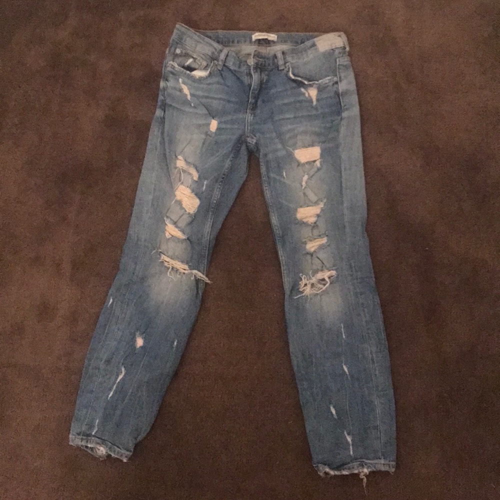 Zara ripped jeans
